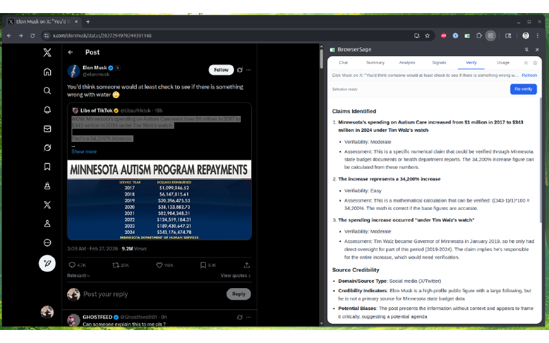 Browser Sage Signals